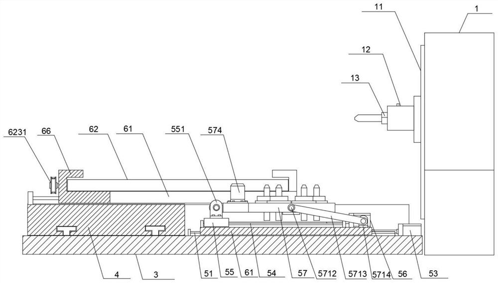 Horizontal milling machine equipment applied to spaceflight part mold preparation