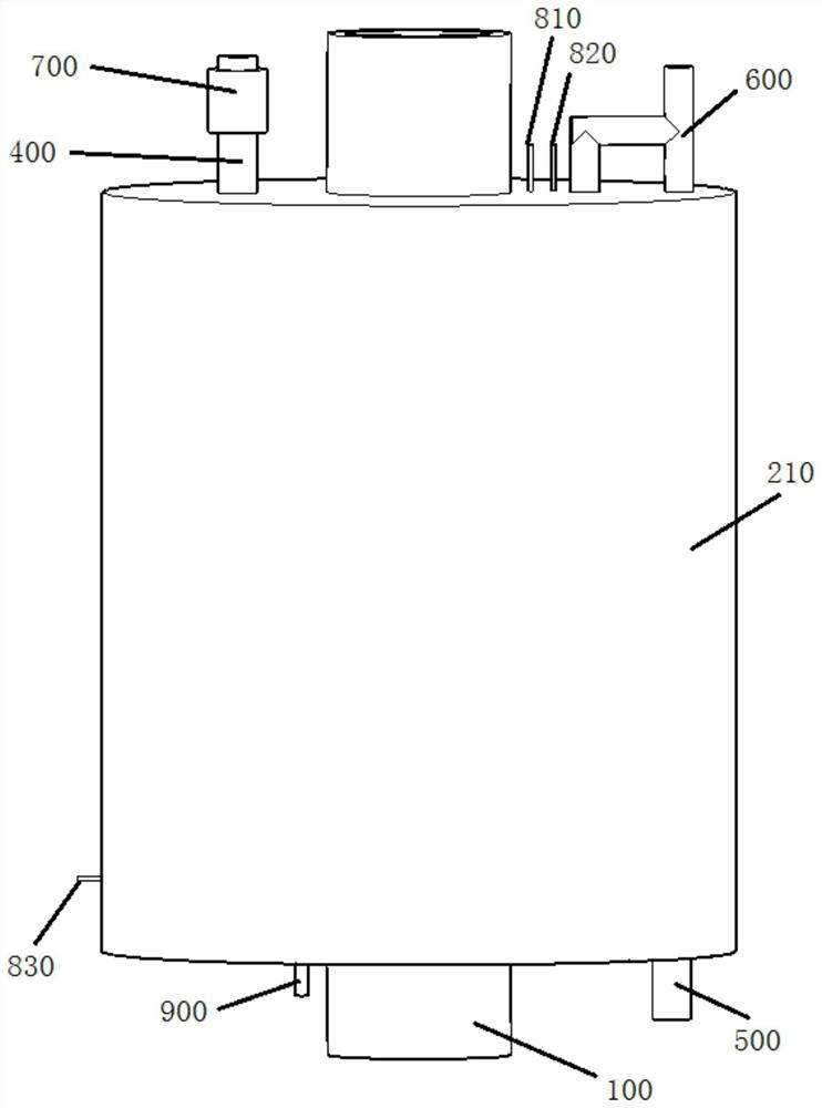 A stove flue gas waste heat recovery device