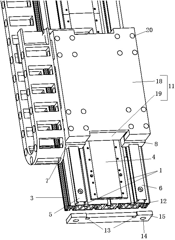 Invisible anti-collision linear motor