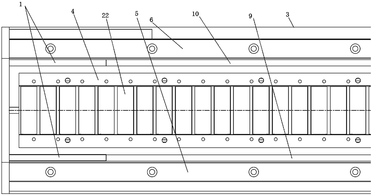 Invisible anti-collision linear motor