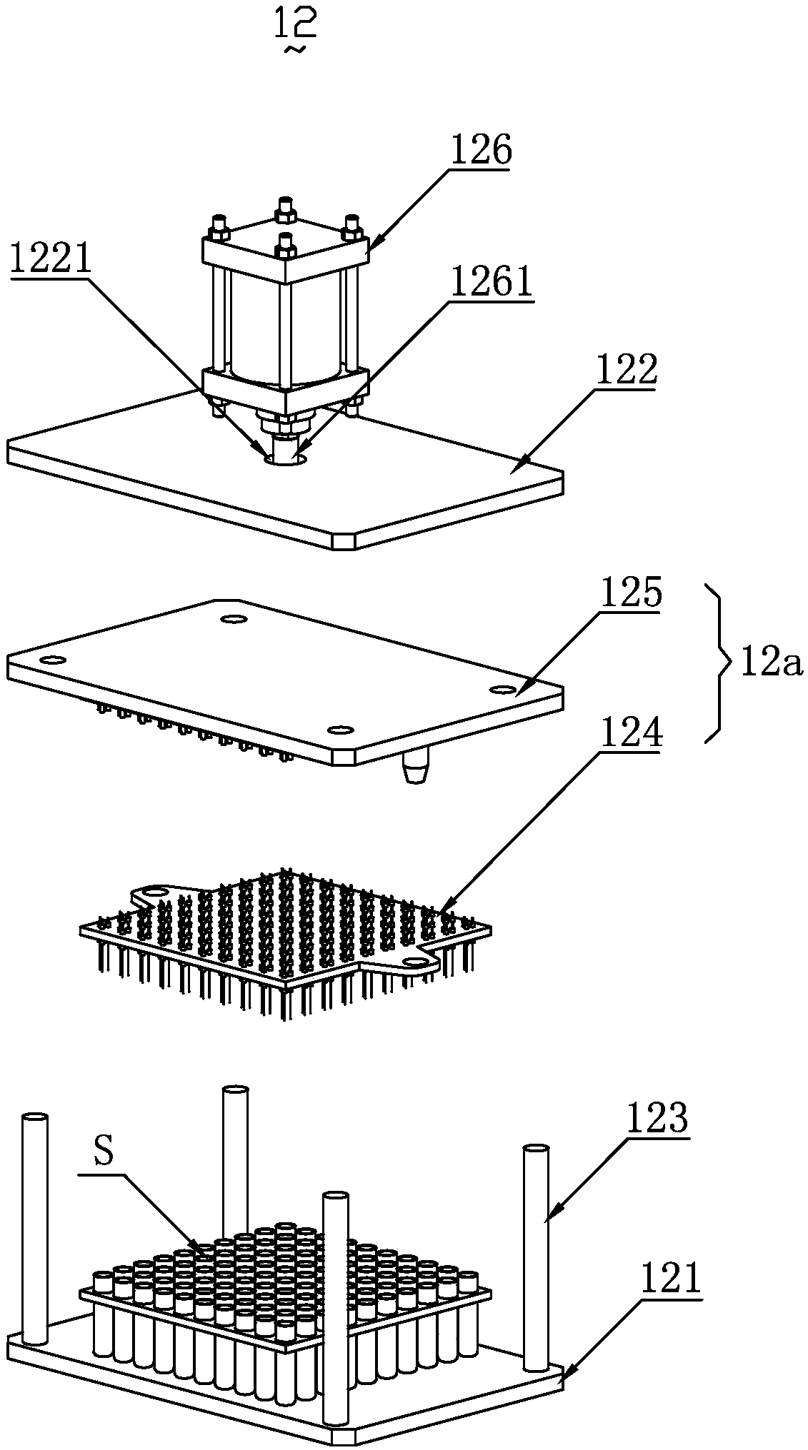 High-throughput electrochemical detection device and high-throughput electrochemical detection method