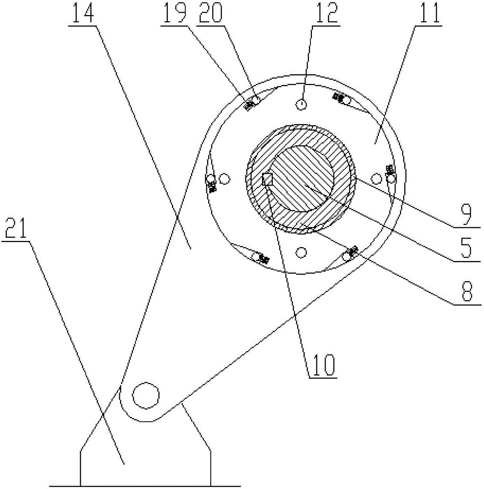 Crane hoisting mechanism with anti-falling type hand-operating device for nuclear power station