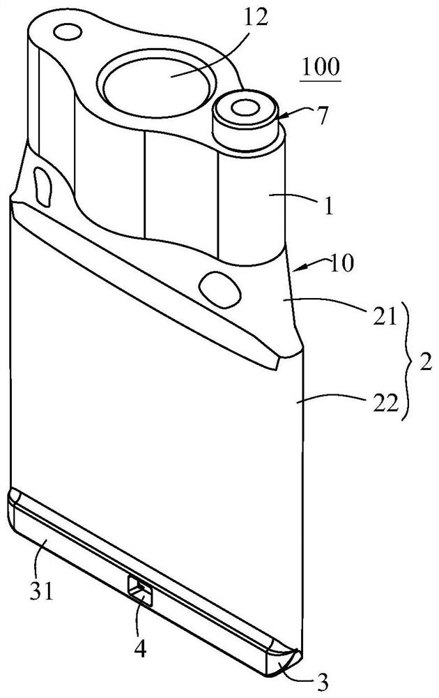 Glue-injecting and glue-scraping integrated glue nozzle applied to dual-component structural glue