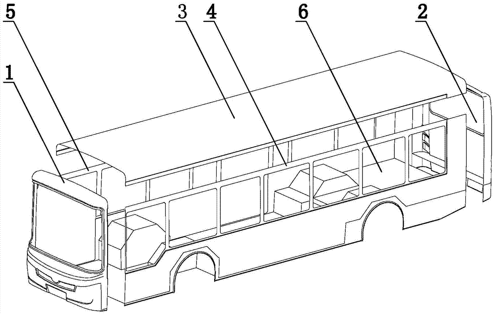 A modular bus body