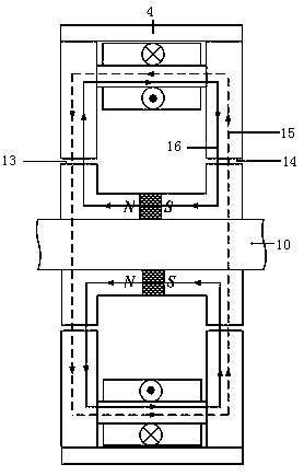 Radial high-bearing-capacity hybrid magnetic bearing