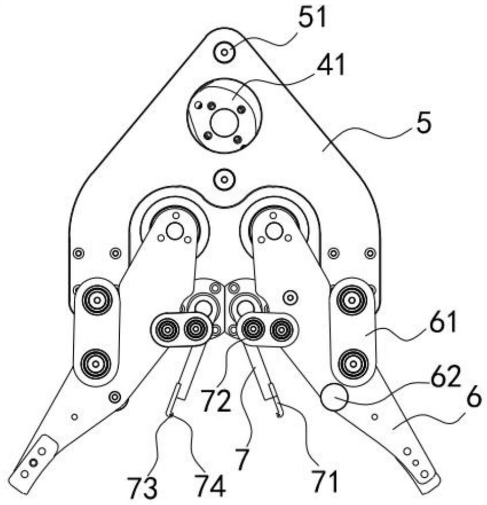 Flower impeller double blade feed control structure