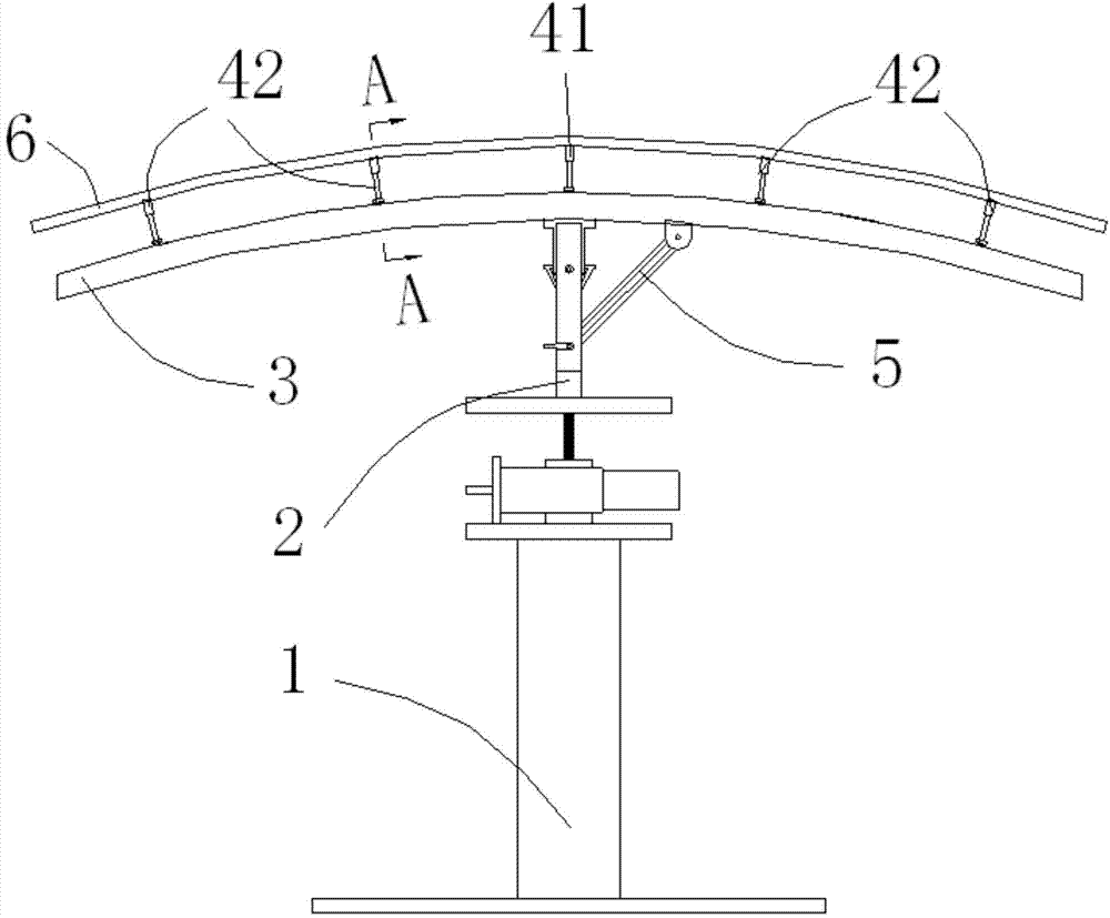 Method for supporting curved glass and supporting platform thereof