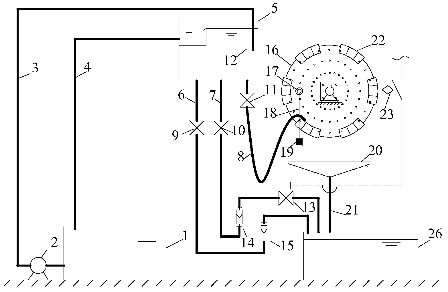 Water flow fluctuation generator and use method thereof