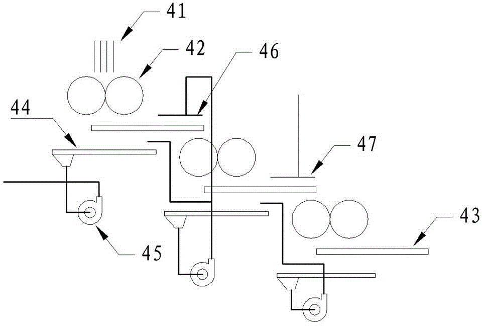 High-efficiency filter-press device of squeezed sugarcane juice