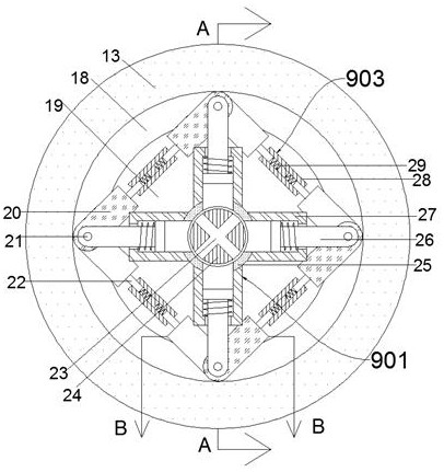 A braking device that effectively reduces the derailment of high-speed trains with sudden braking