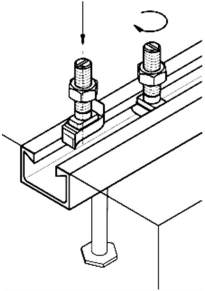 Urban rail traffic engineering electromechanical equipment embedded part installation method