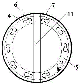 Prestressed concrete pole as well as mold and manufacturing method thereof