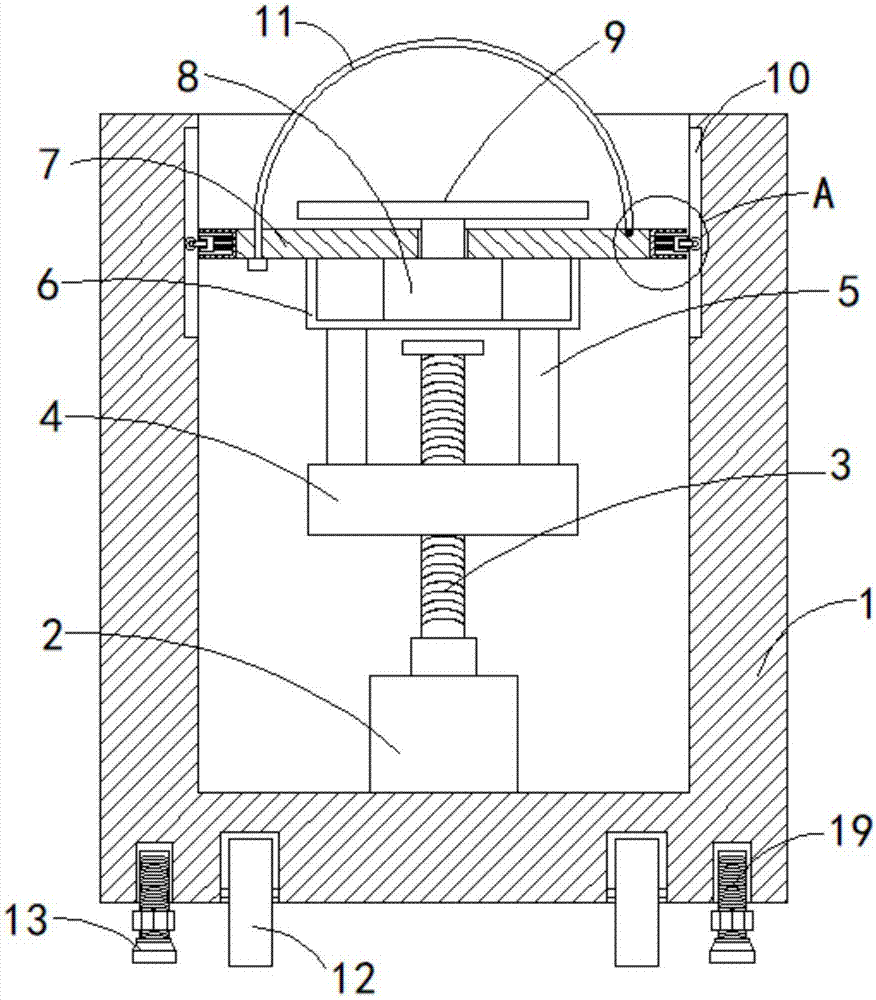 Lifting-type display cabinet