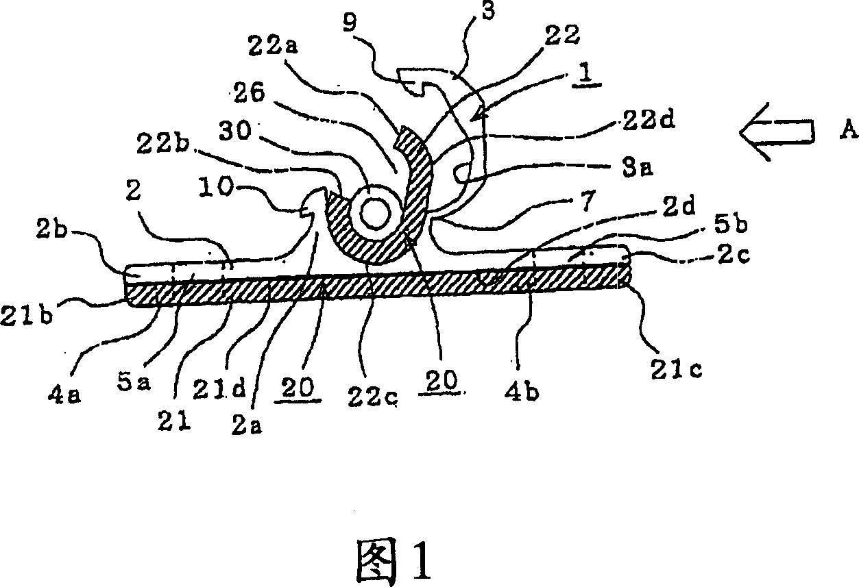 Tubular member fixing device