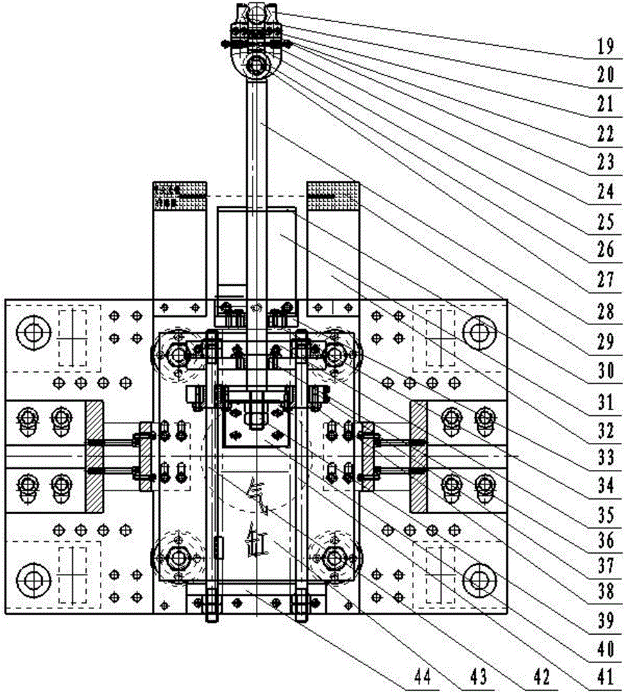 Automatic material taking device and material taking method for J53-300T friction press