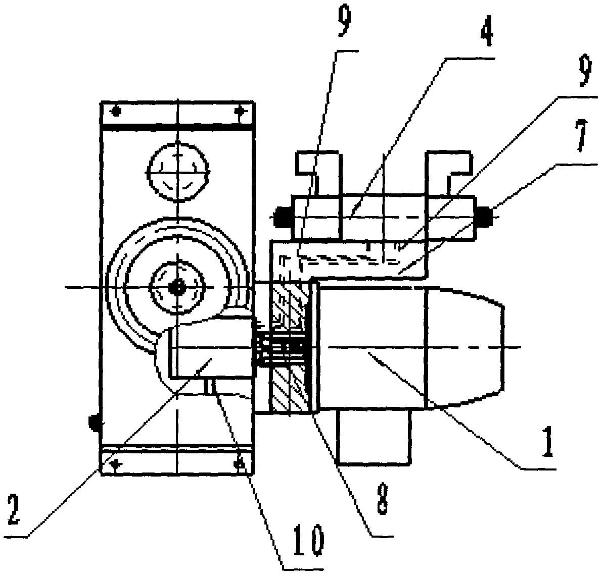 Aviation building tray stopper driving device