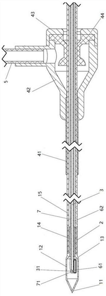 Respiration tracking positioning needle