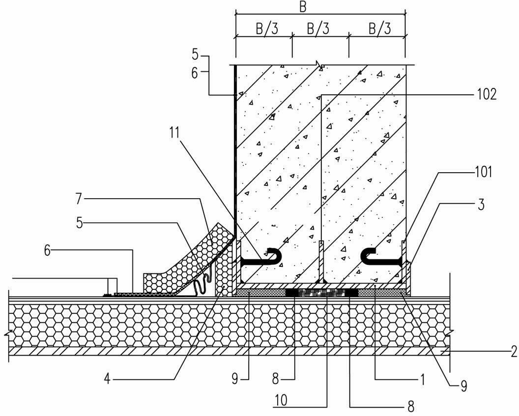 Waterproof construction method characterized by heat pipeline sleeved in steel sleeve pre-buried in external wall and waterproof system structure using for same