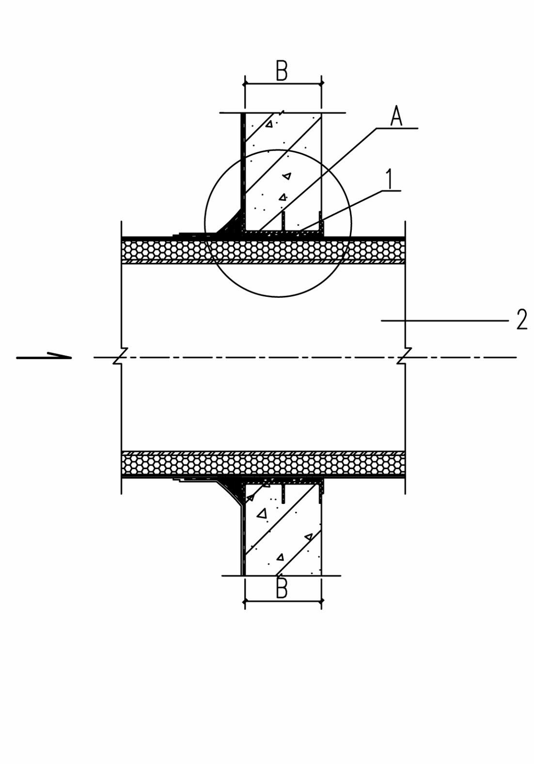 Waterproof construction method characterized by heat pipeline sleeved in steel sleeve pre-buried in external wall and waterproof system structure using for same