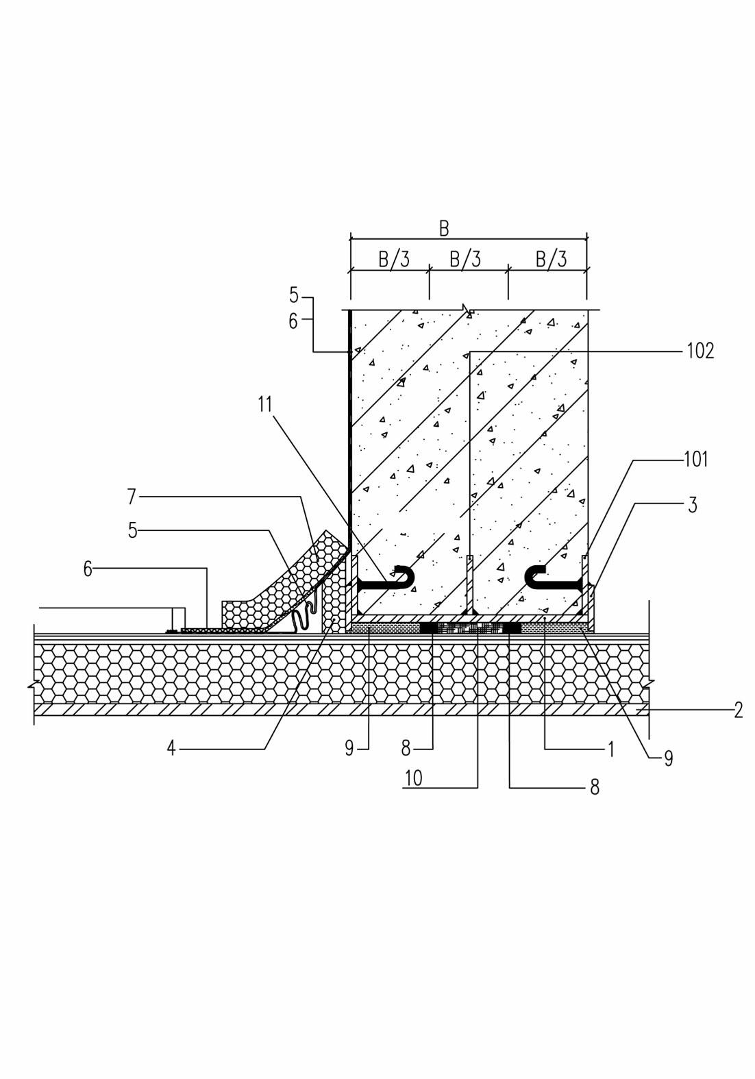 Waterproof construction method characterized by heat pipeline sleeved in steel sleeve pre-buried in external wall and waterproof system structure using for same