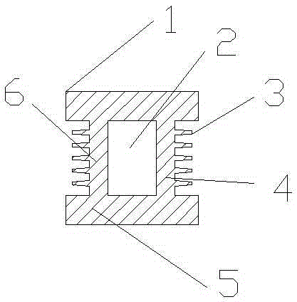 Aluminum-based tapping type power transmission bus sectional material