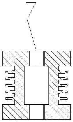 Aluminum-based tapping type power transmission bus sectional material