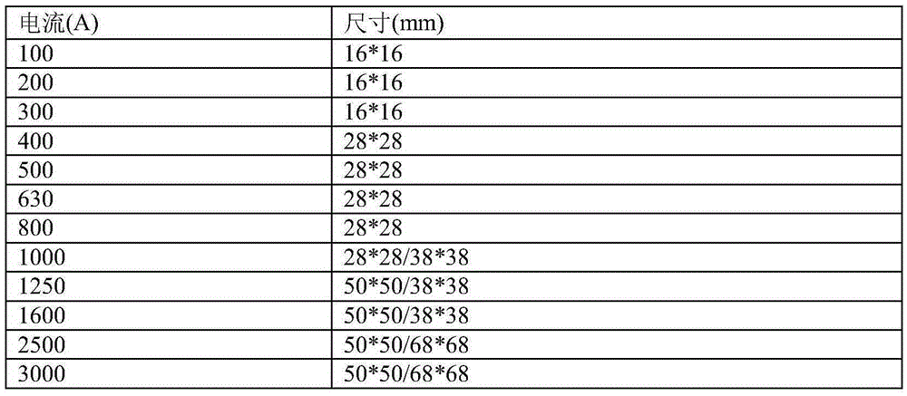 Aluminum-based tapping type power transmission bus sectional material