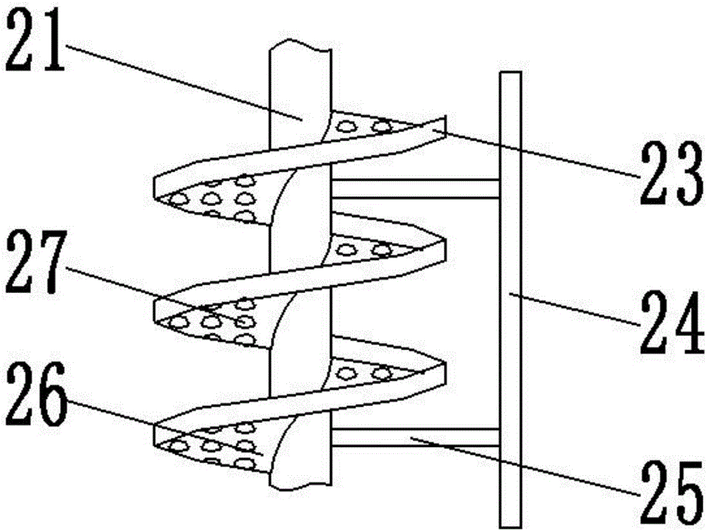 Quick sludge drying equipment with crushing device