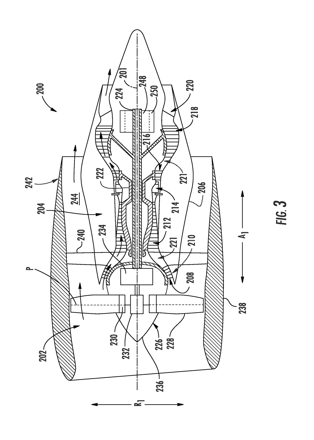 Embedded electric machine