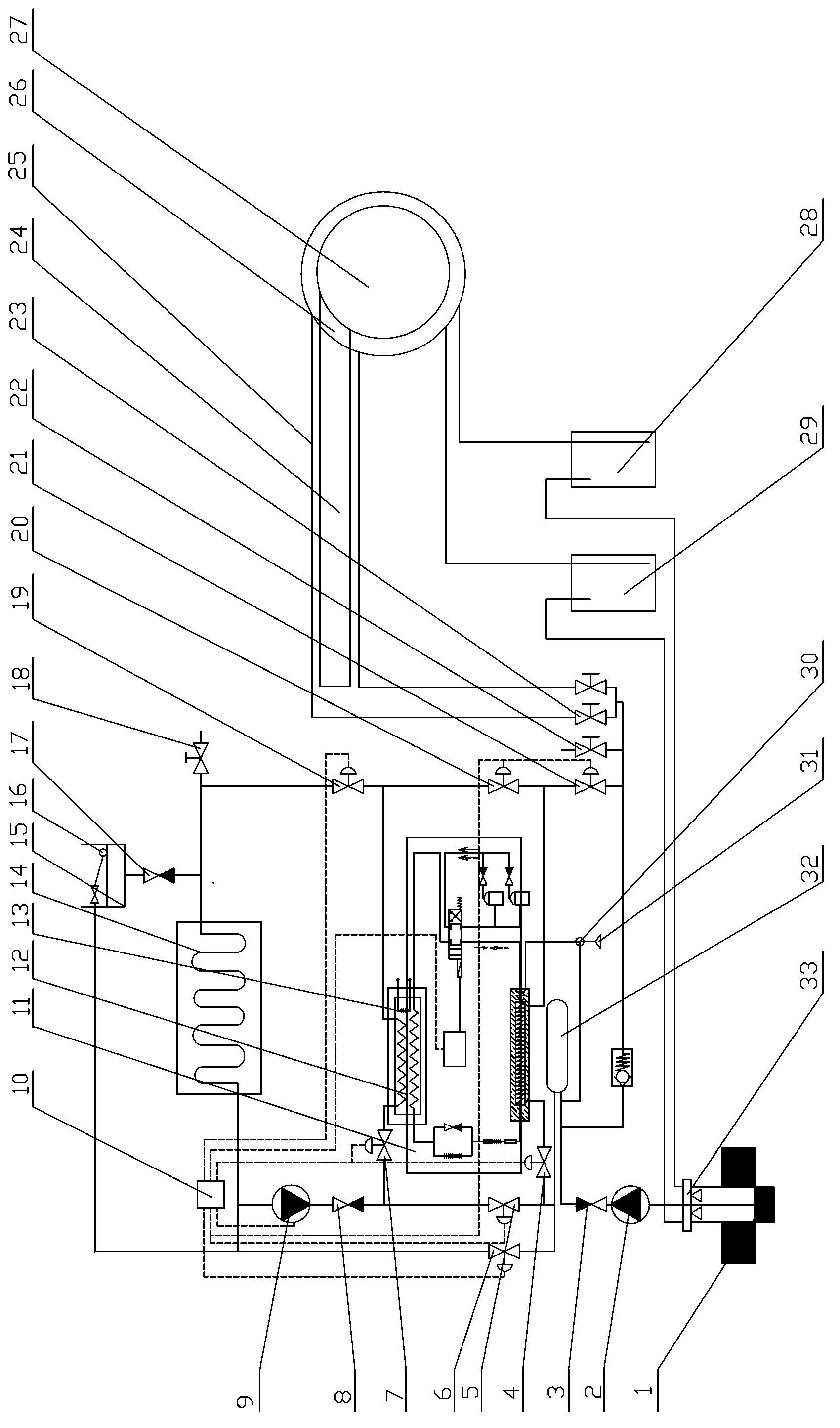 Multisource heat pump temperature adjusting device and energy-saving control method