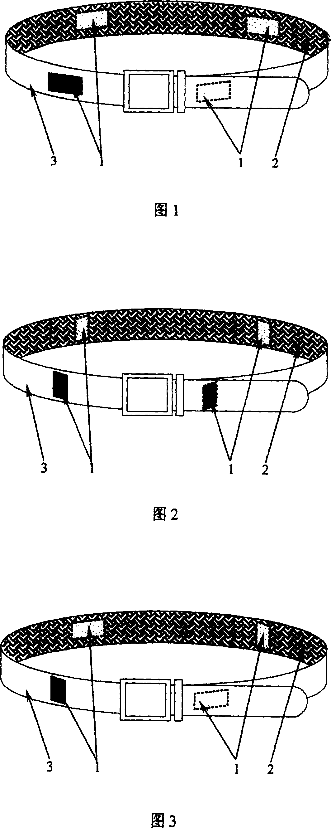 Wearable diversity antenna apparatus for wireless communication terminal