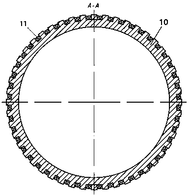 Electrolytic processing cathode with replaceable working teeth for large-diameter complex spiral wire