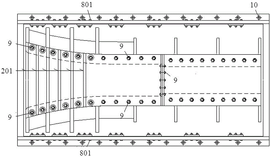 Main cable strand dispersing structure for suspension bridge