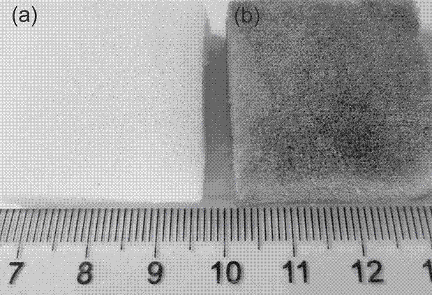 Polyurethane sponge loaded with hybridized graphene coating and preparation method of polyurethane sponge