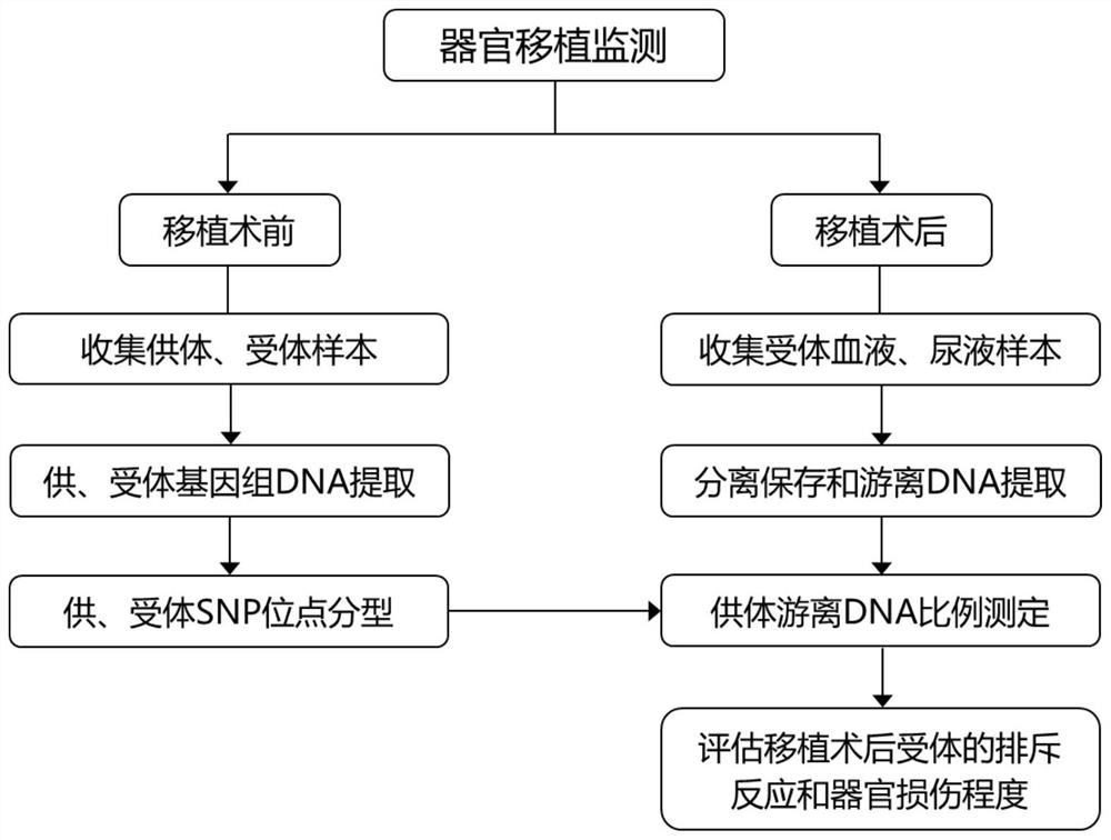 Method and kit for detecting presence or proportion of donors in acceptor sample