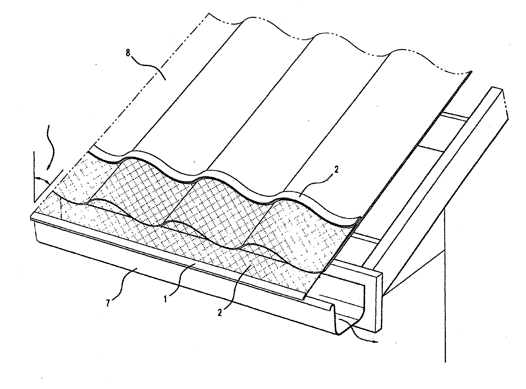 Gutter Guard Mesh Secured Using Adhesive