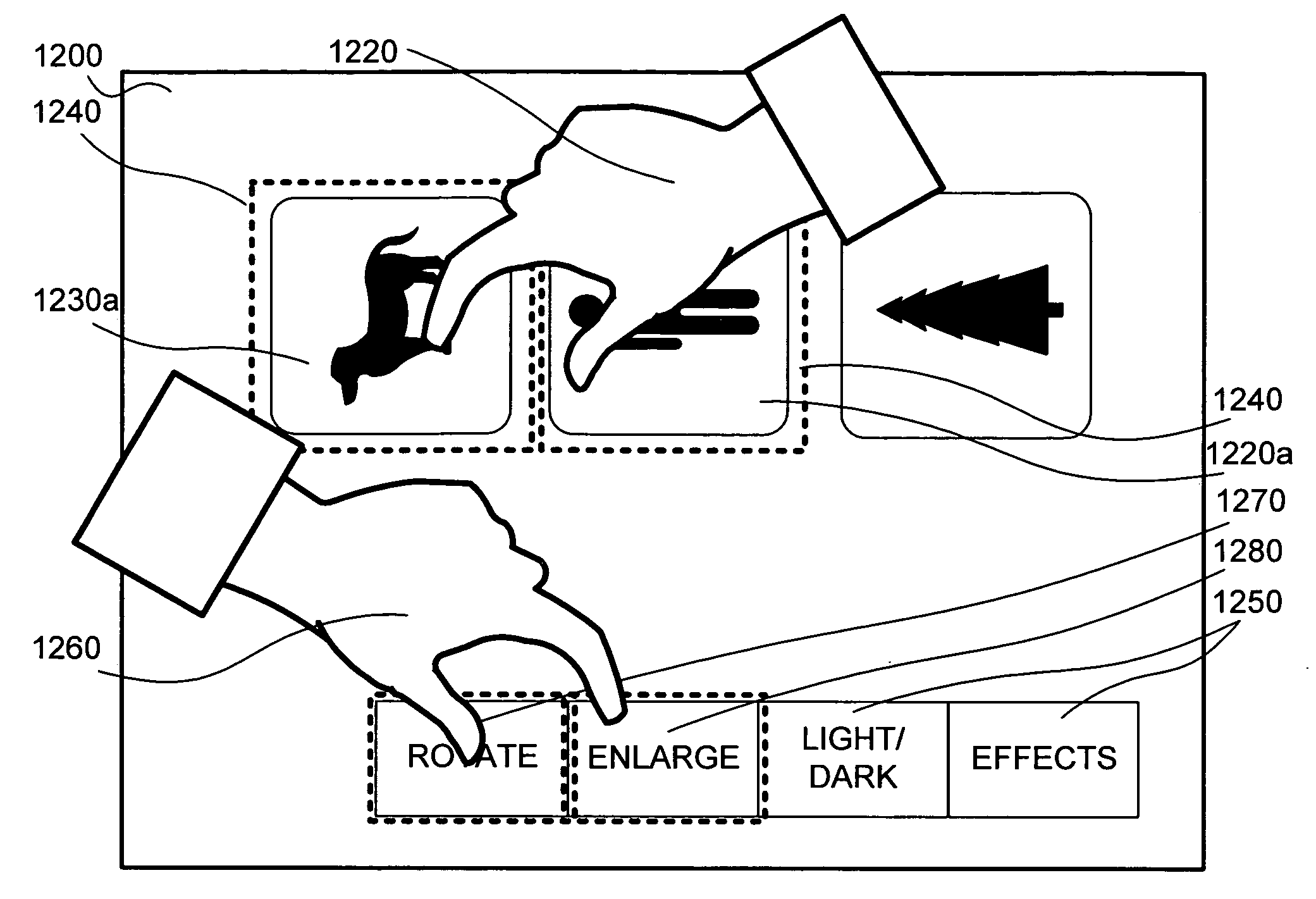 Method and system for providing multiple input connecting user interface