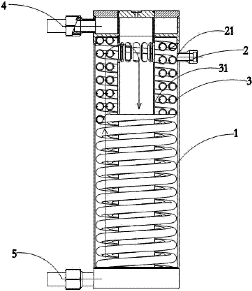 Heat exchange device based on turbo expander