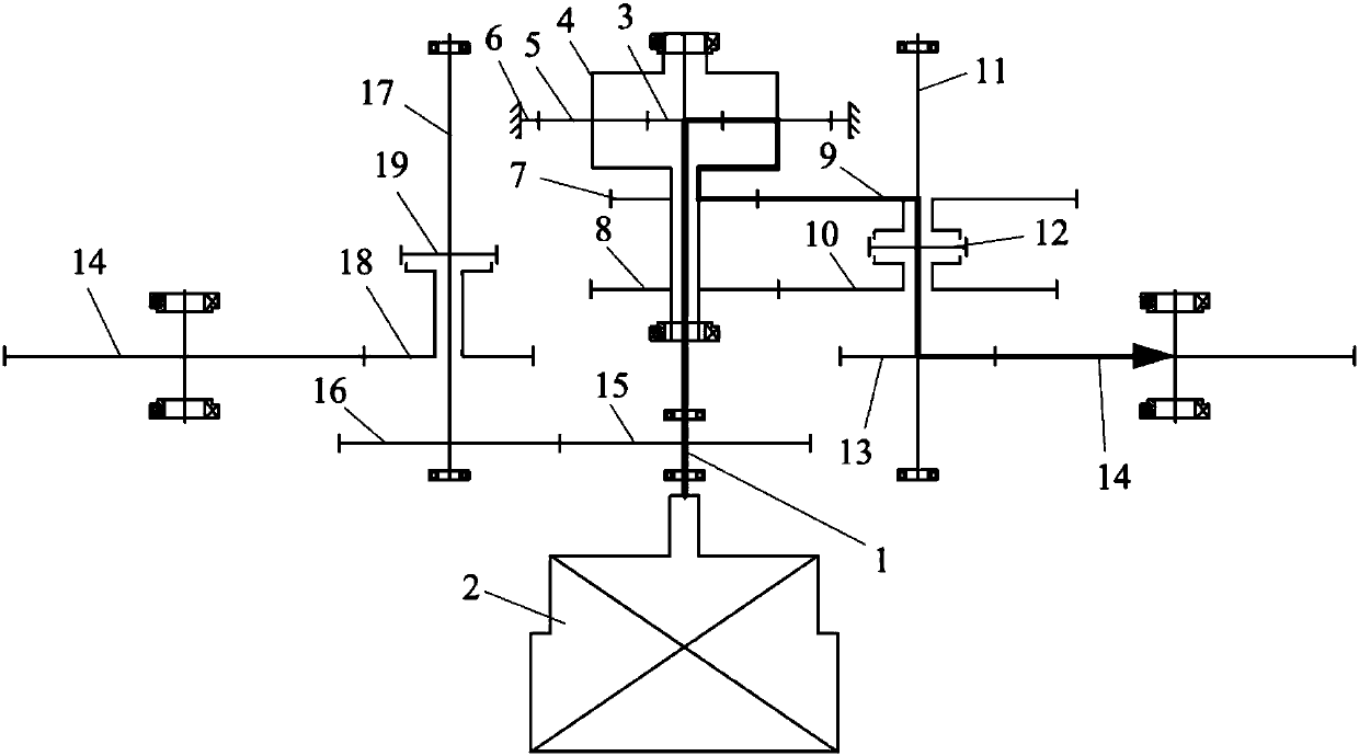 Three-gear electric assembly and speed ratio determination method thereof