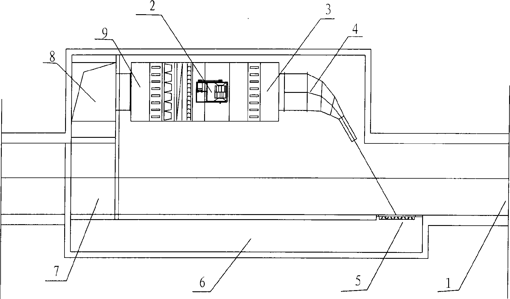 High-speed thermal circulation air curtain apparatus for tunnel portals