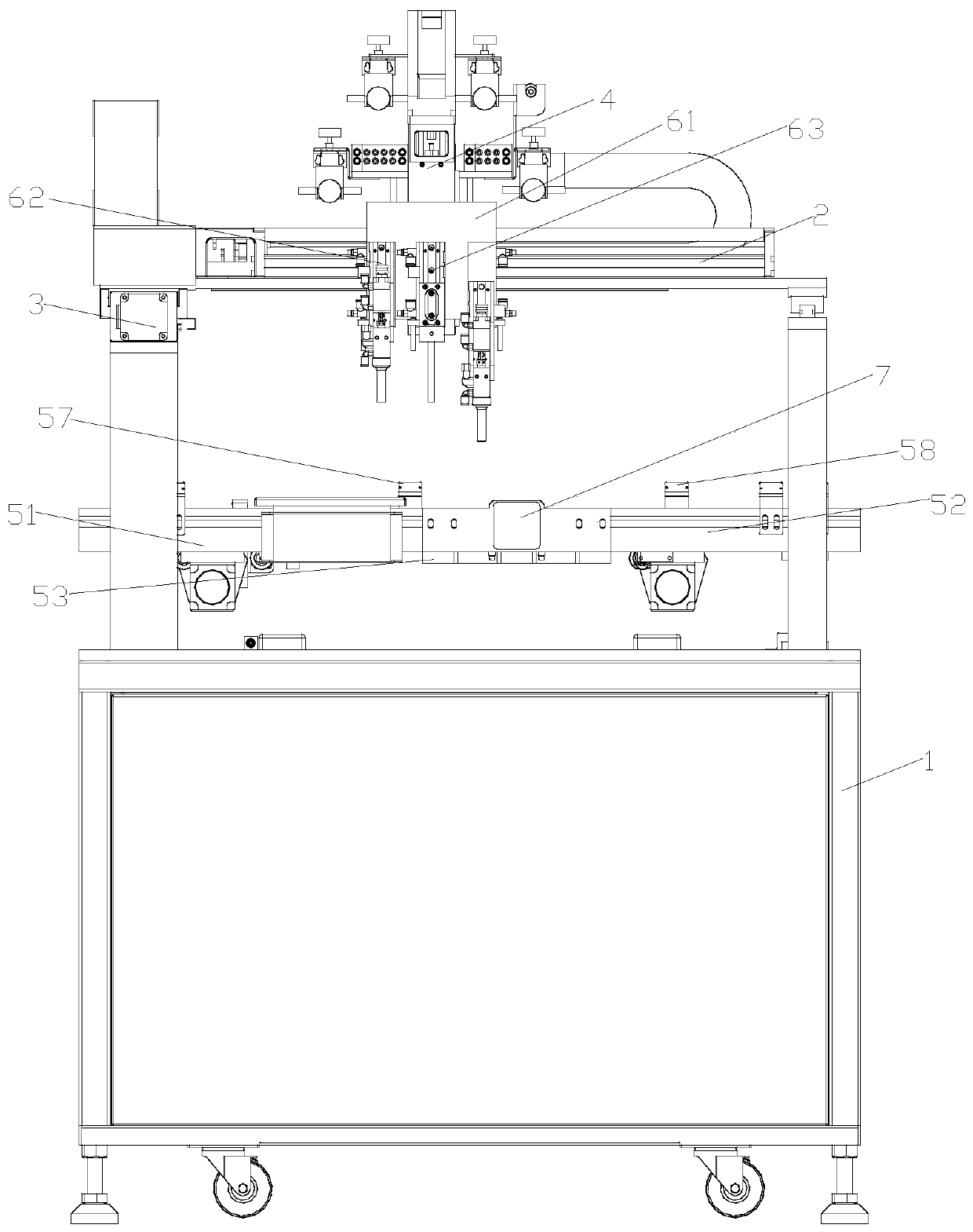 Automatic circuit board double-sided spraying equipment