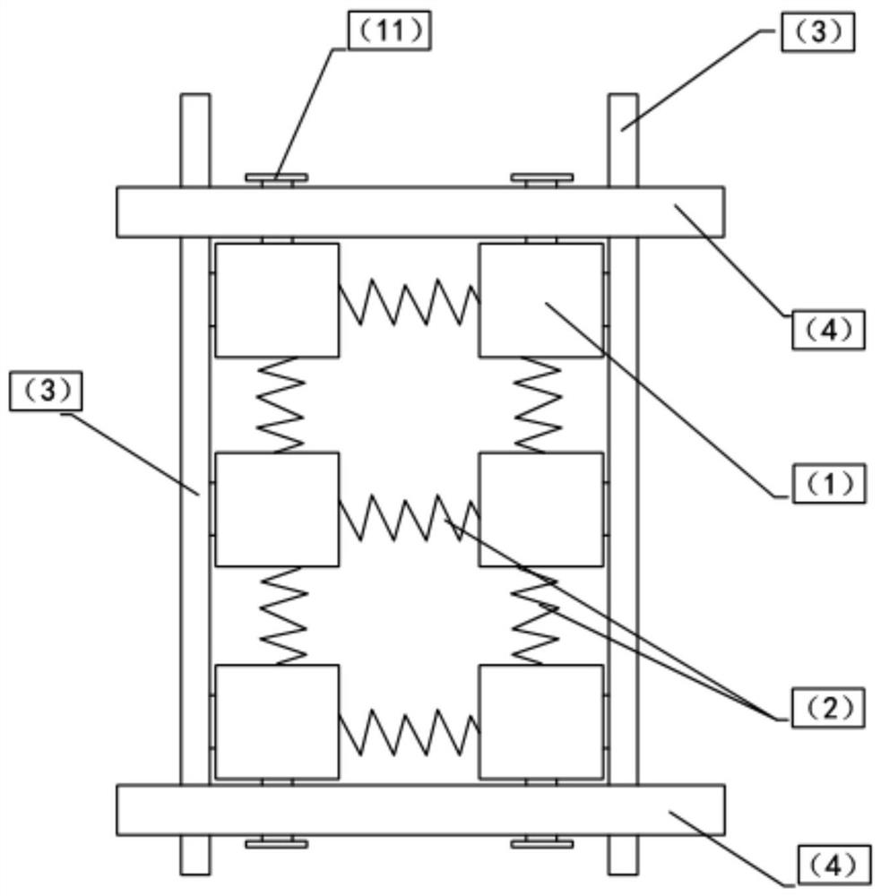 A multi-dimensional buffer shock absorbing mechanism