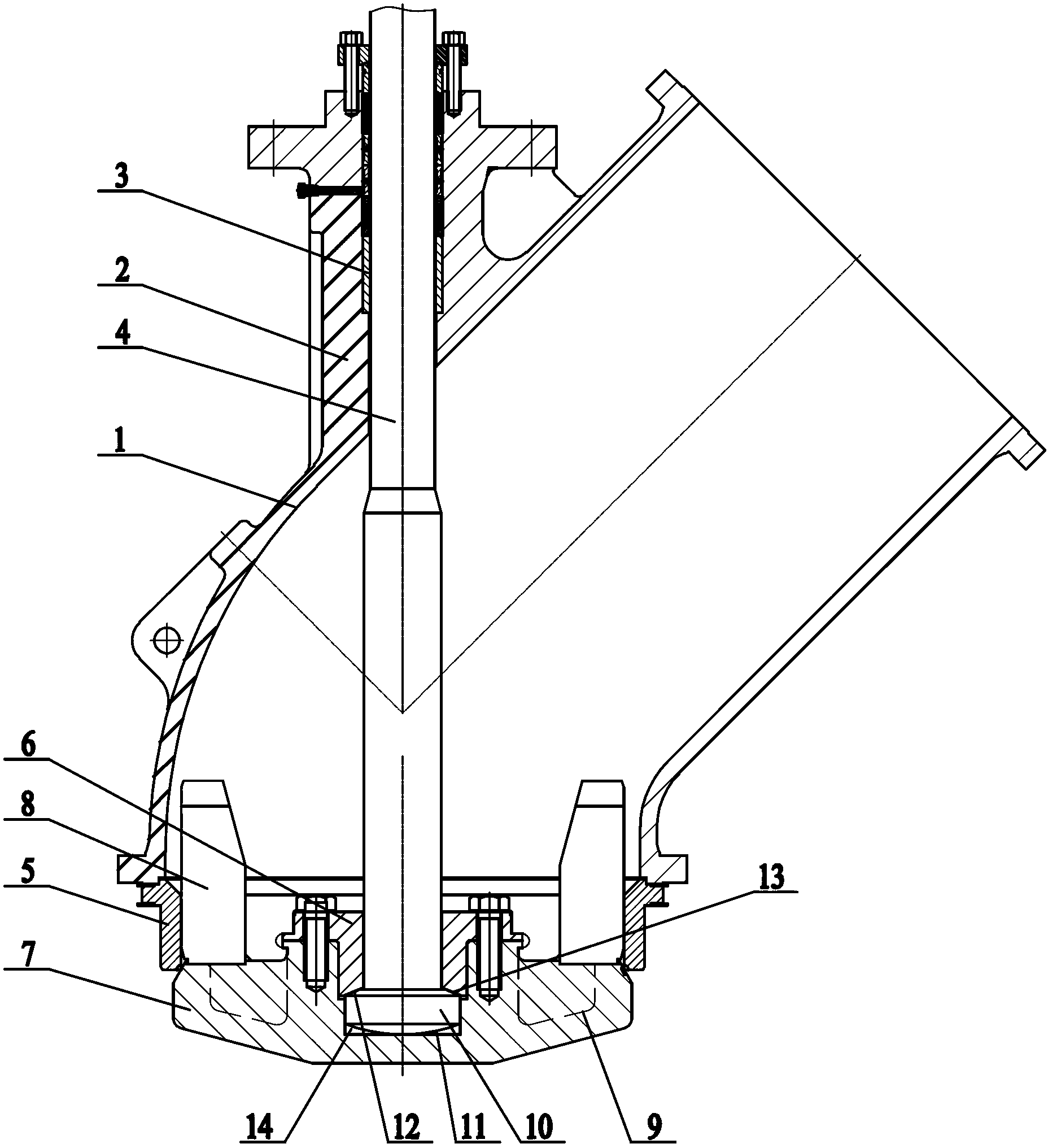 Ultra-large-diameter material switch angle valve