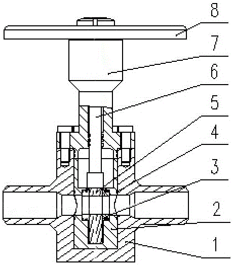 An integral valve seat nested flat gate valve