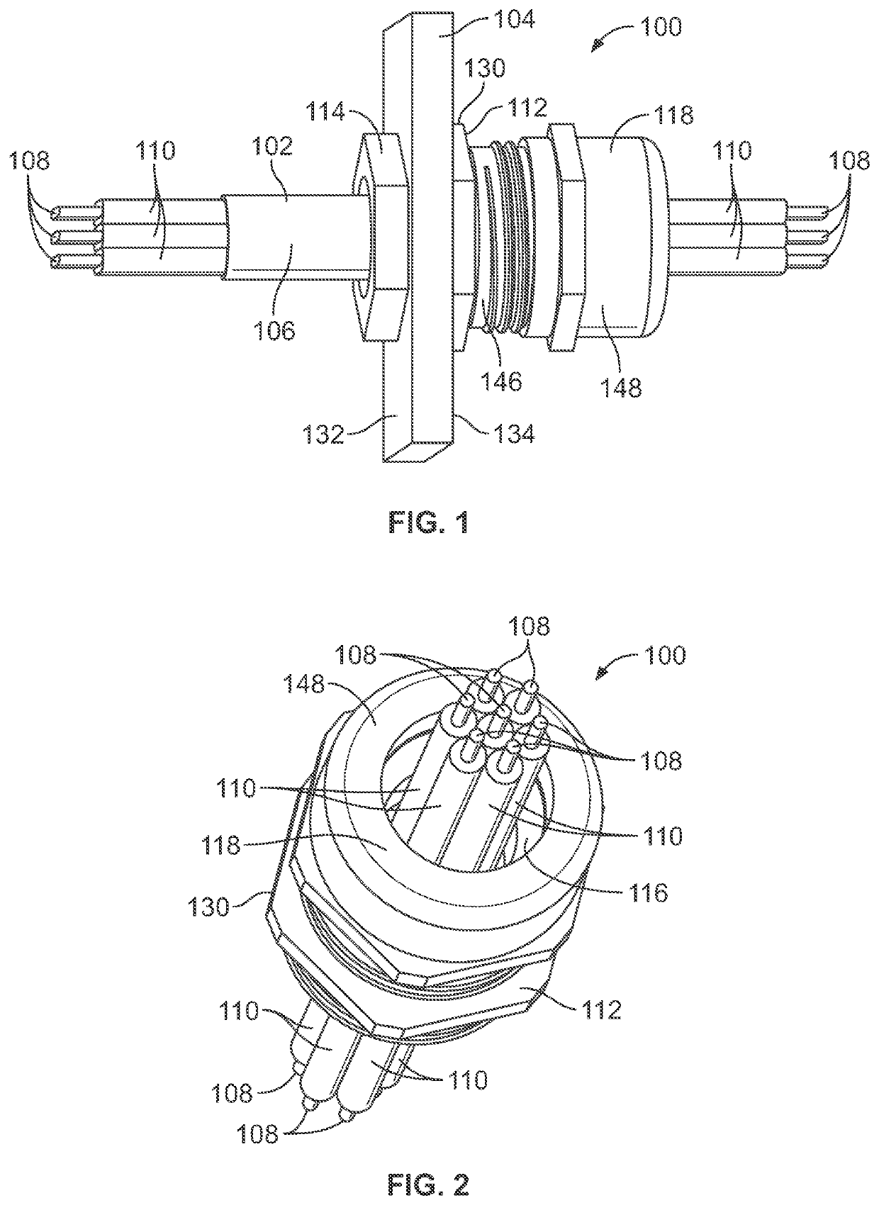 Sealant filled cable gland