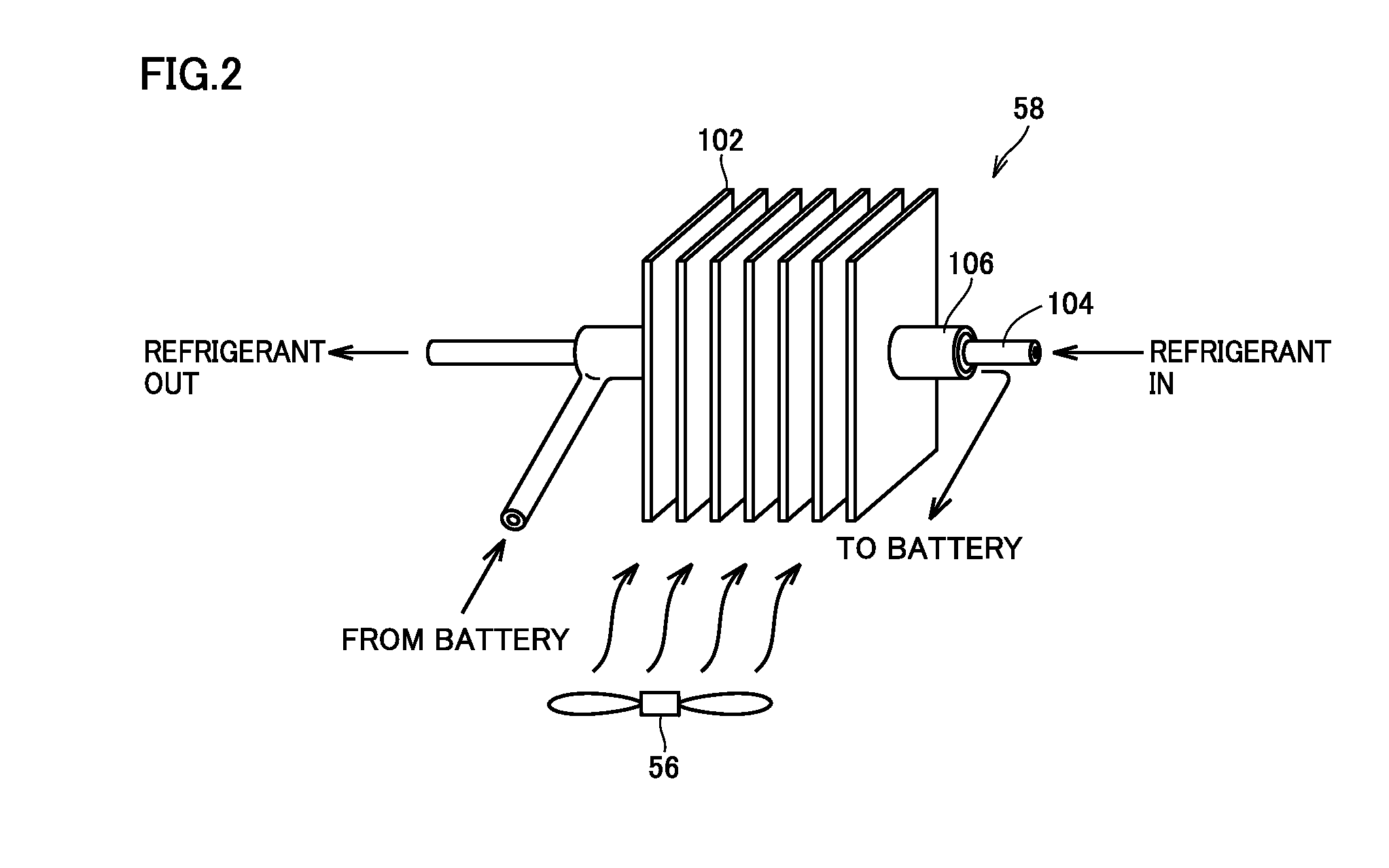 Battery temperature regulating device