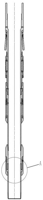 A large-diameter packer capable of hanging screens