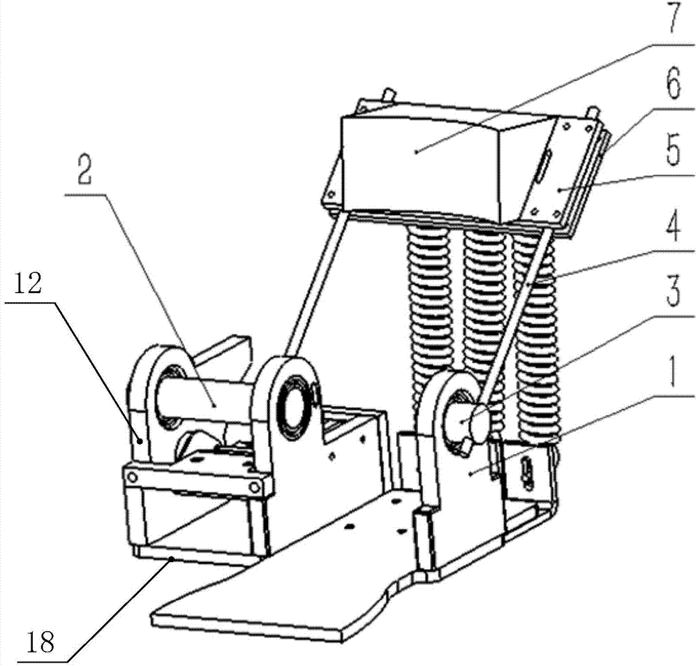 Wearable quasi-passive ankle joint exoskeleton recovery device