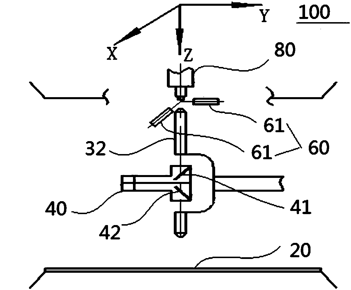 Chip attaching device and method