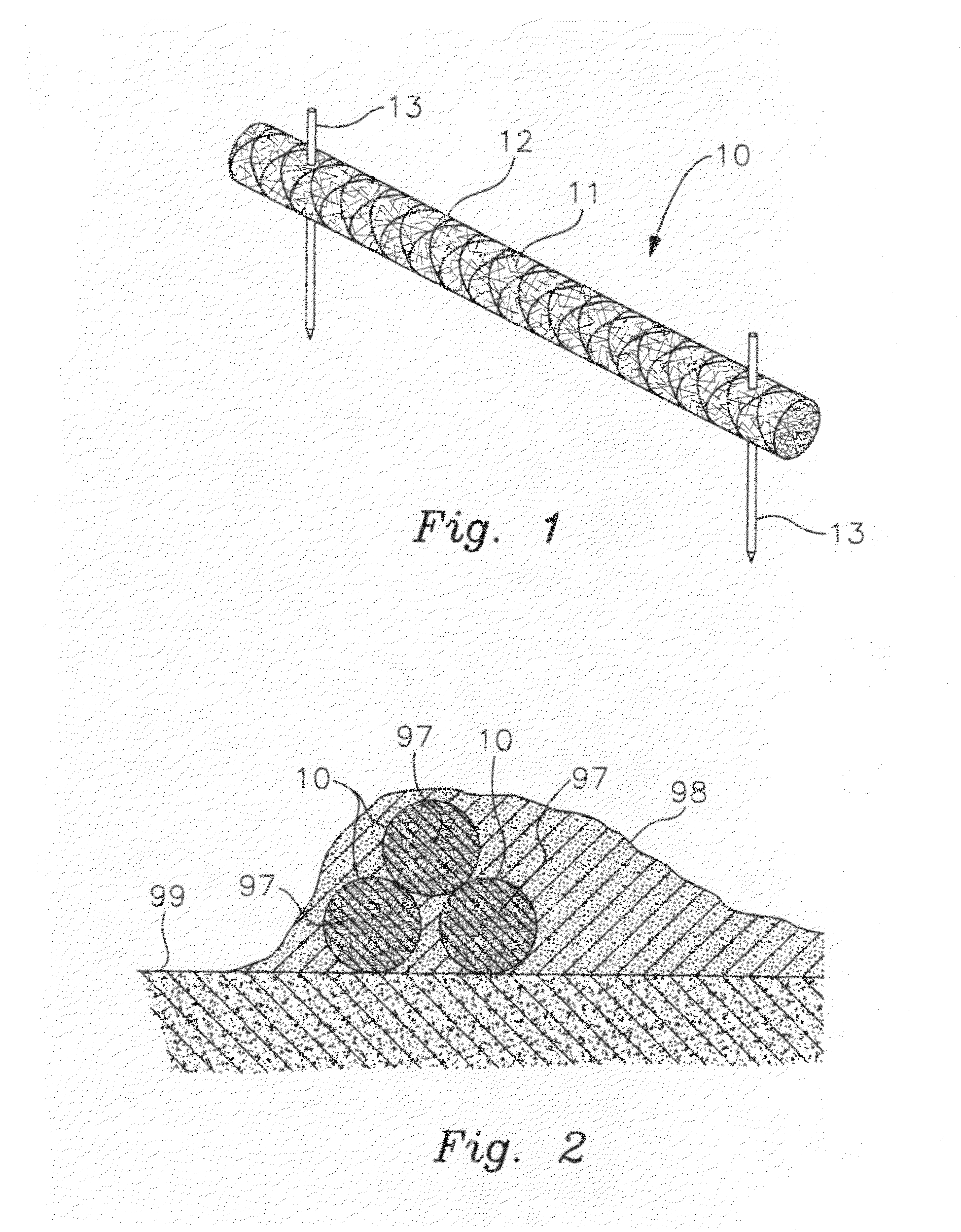 Method of beach renourishment using sand-entrapping wattles